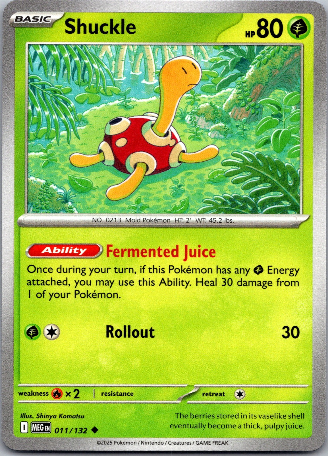 Shuckle Uncommon ME01: Mega Evolution 011/132 LP