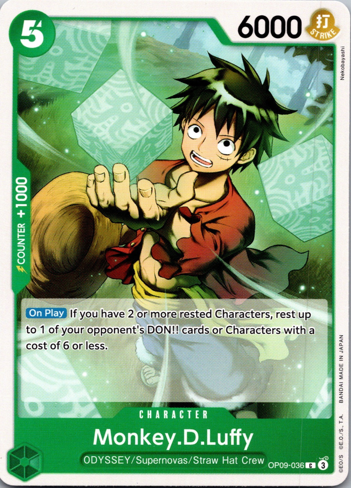 Monkey.D.Luffy (036) C Emperors in the New World OP09-036 LP
