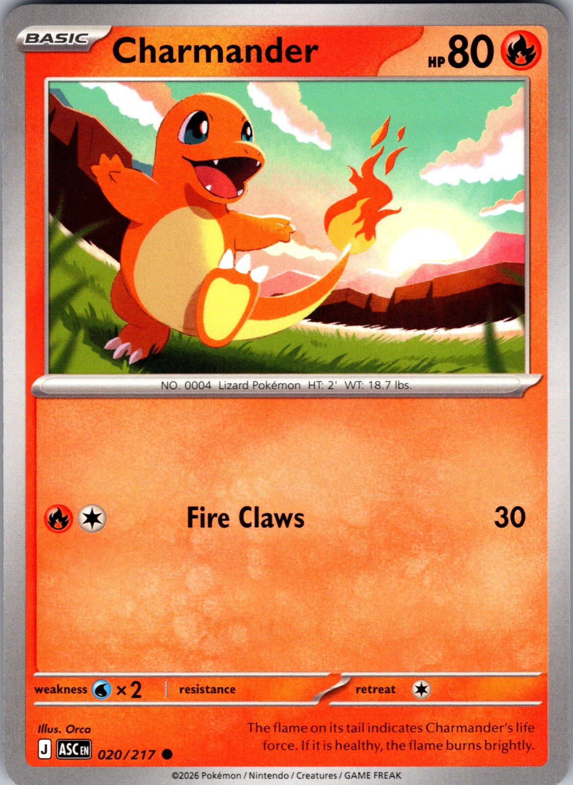 Charmander Common ME: Ascended Heroes 020/217 LP