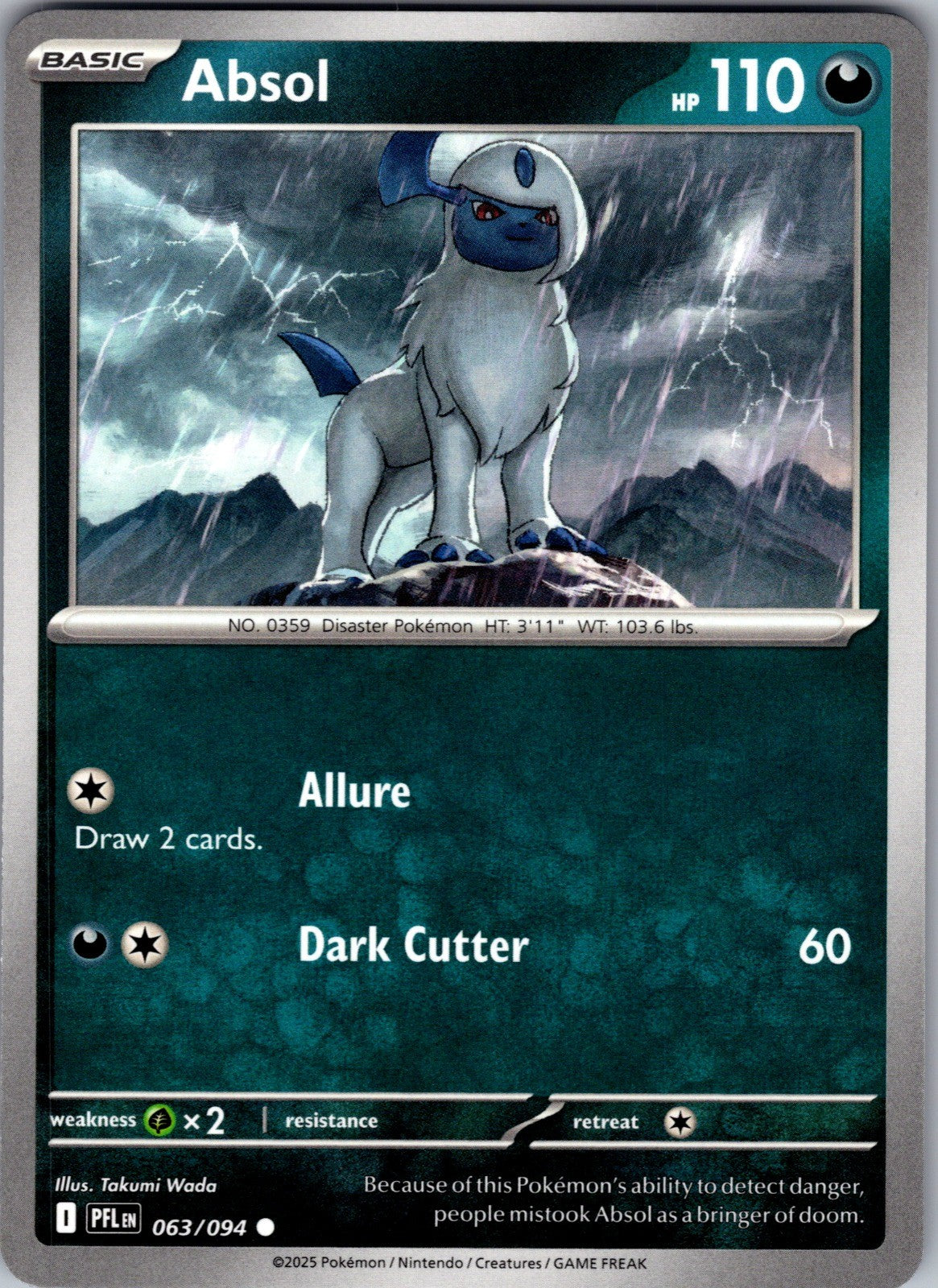 Absol Common ME02: Phantasmal Flames 063/094 LP