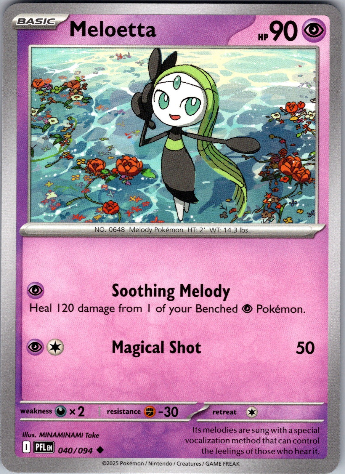 Meloetta Uncommon ME02: Phantasmal Flames 040/094 LP
