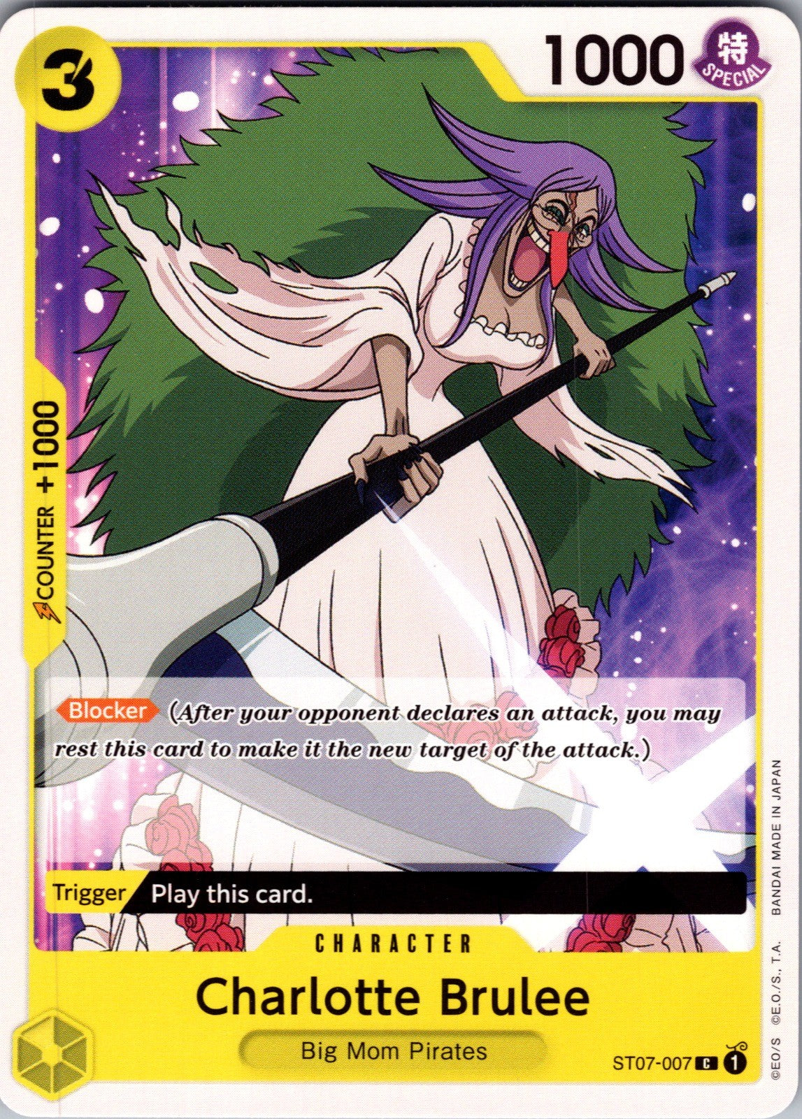Charlotte Brulee C Starter Deck 20: YELLOW Charlotte Katakuri ST20-003 LP