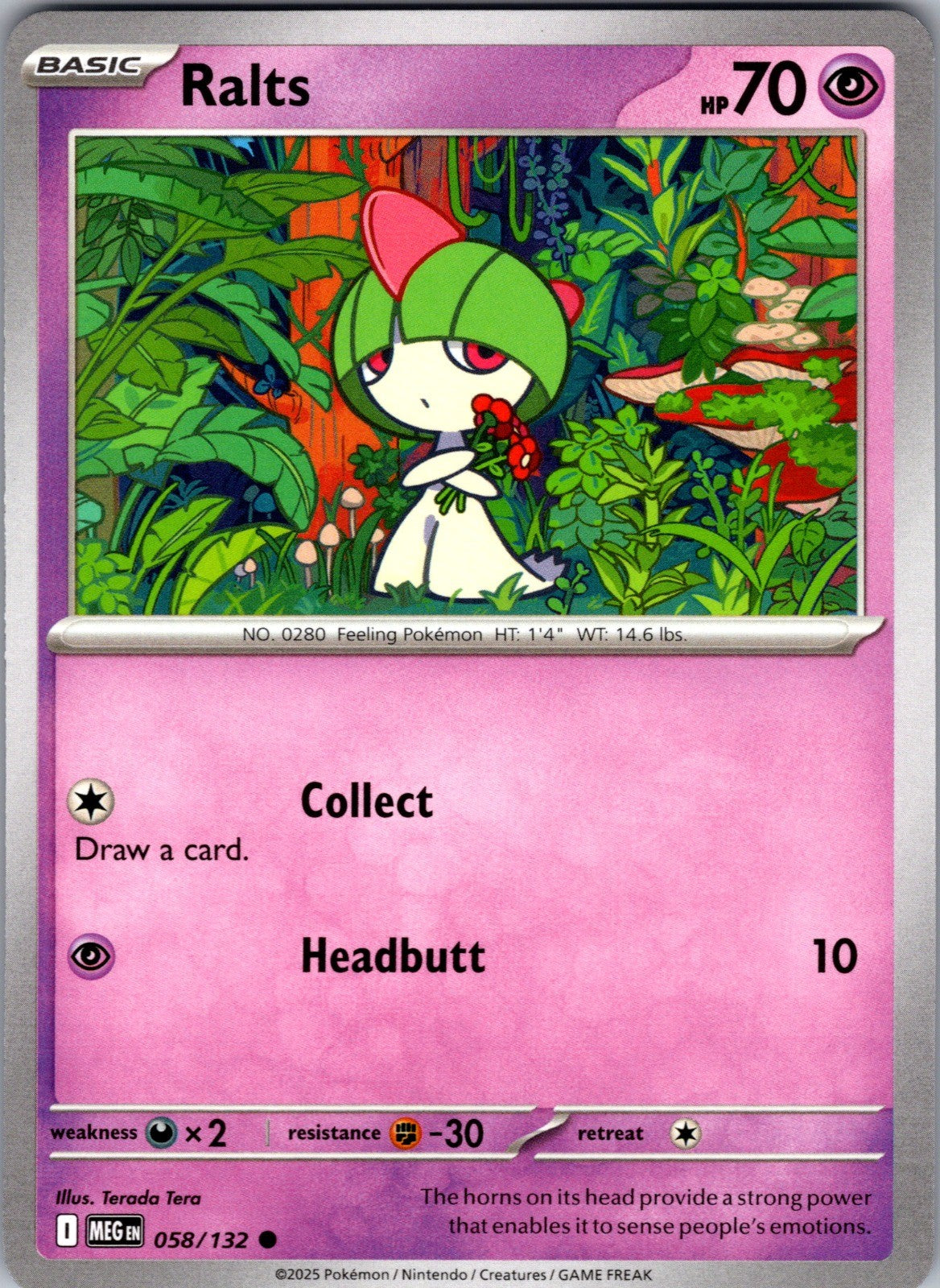 Ralts (Cosmos Holo) Holo Common Miscellaneous Cards & Products 058/132 LP