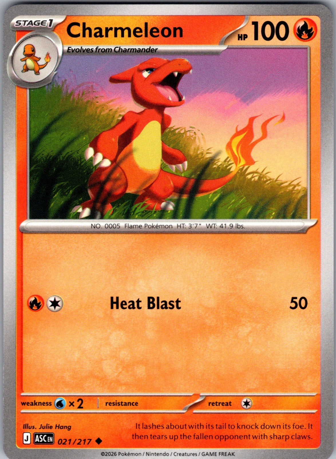 Charmeleon Uncommon ME: Ascended Heroes 021/217 LP