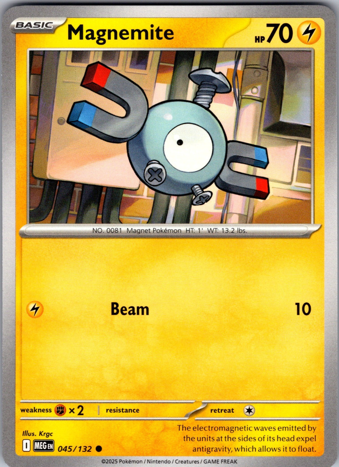 Magnemite Common ME01: Mega Evolution 045/132 LP