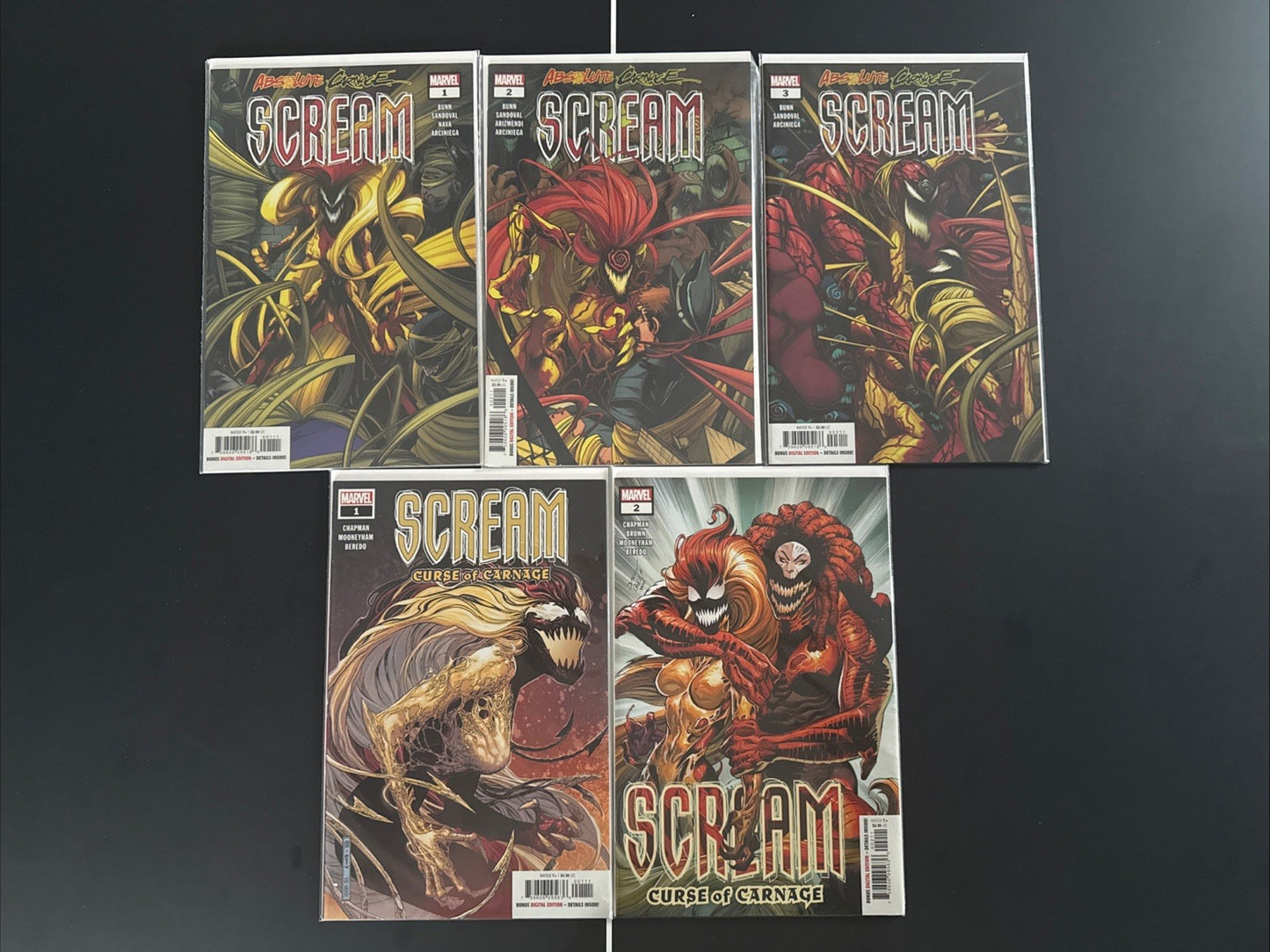 Absolute Carnage Mega Bundle. Keys and popular characters. Multiple sets. NM