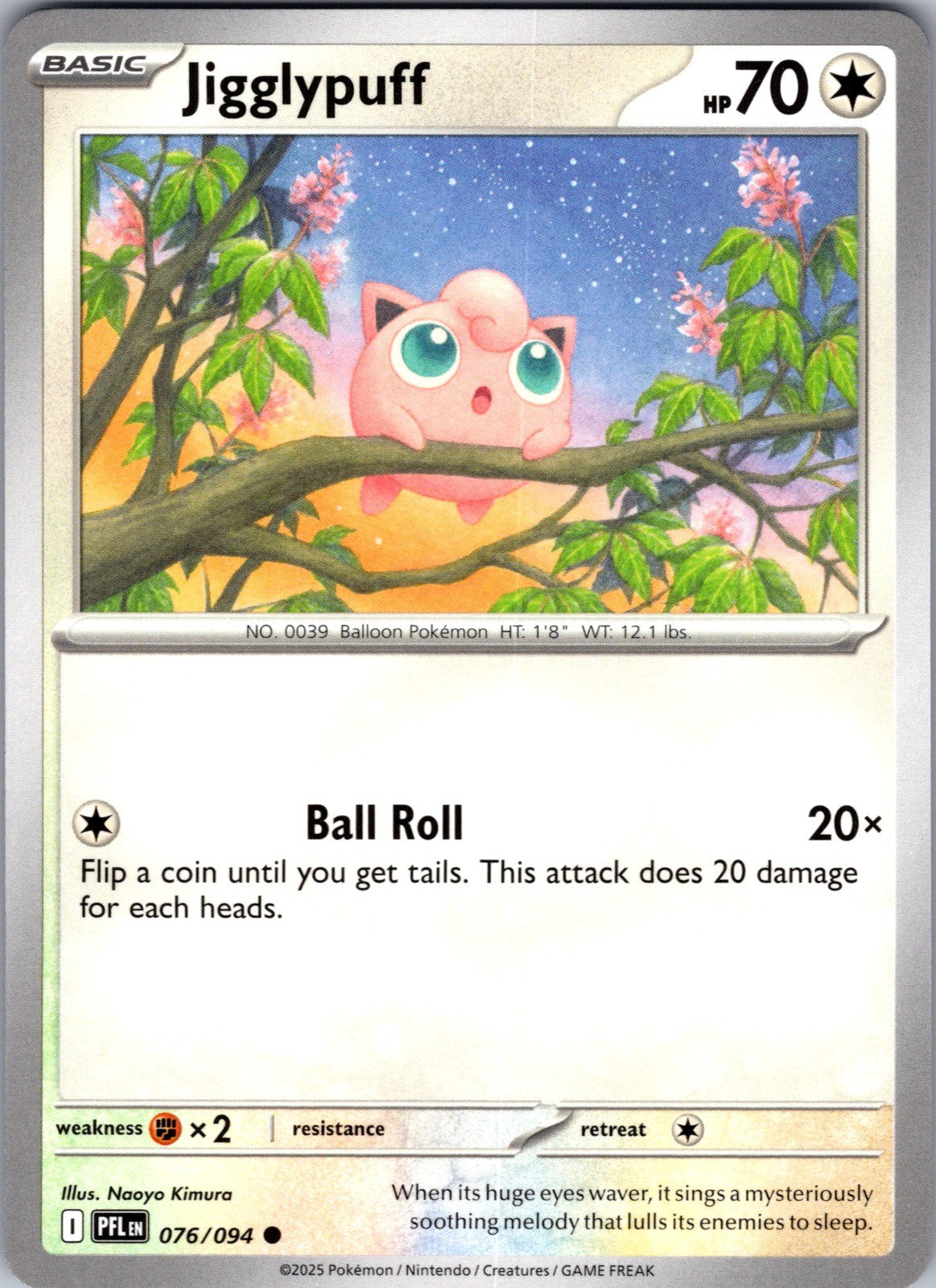 Jigglypuff Common ME02: Phantasmal Flames 076/094 LP