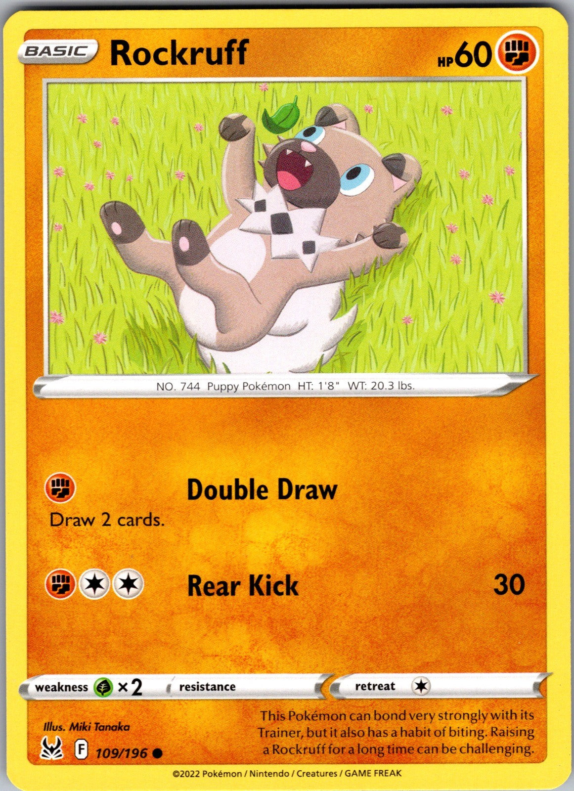 Rockruff Common SWSH11: Lost Origin 109/196 LP