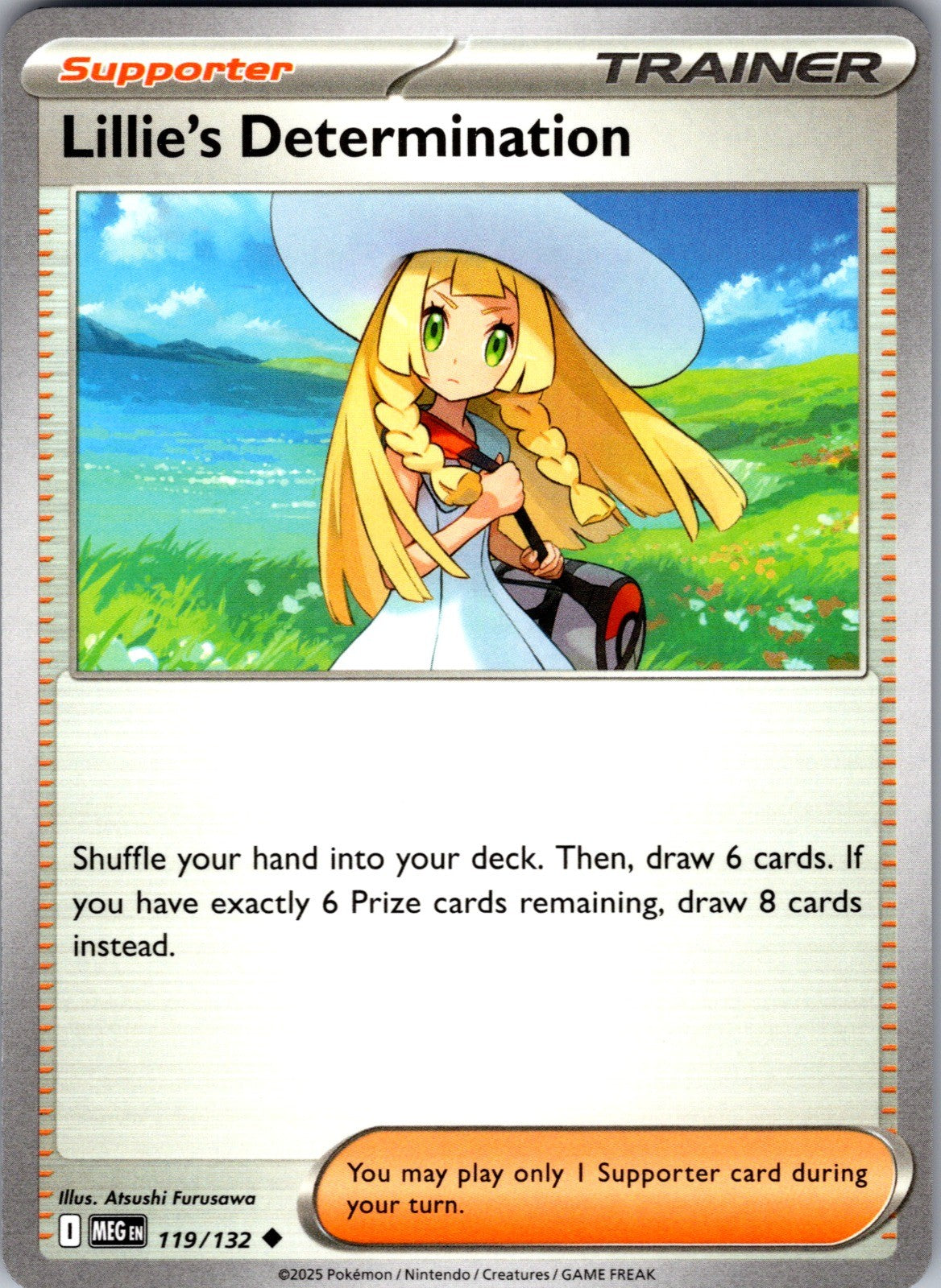 Lillie's Determination Uncommon ME01: Mega Evolution 119/132 LP