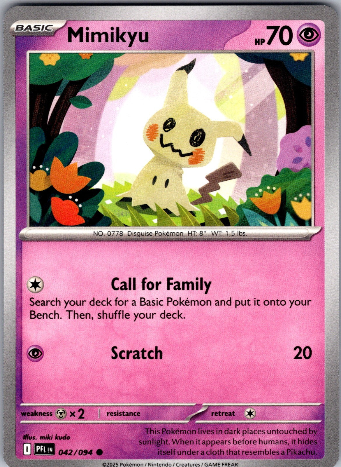 Mimikyu Common ME02: Phantasmal Flames 042/094 LP