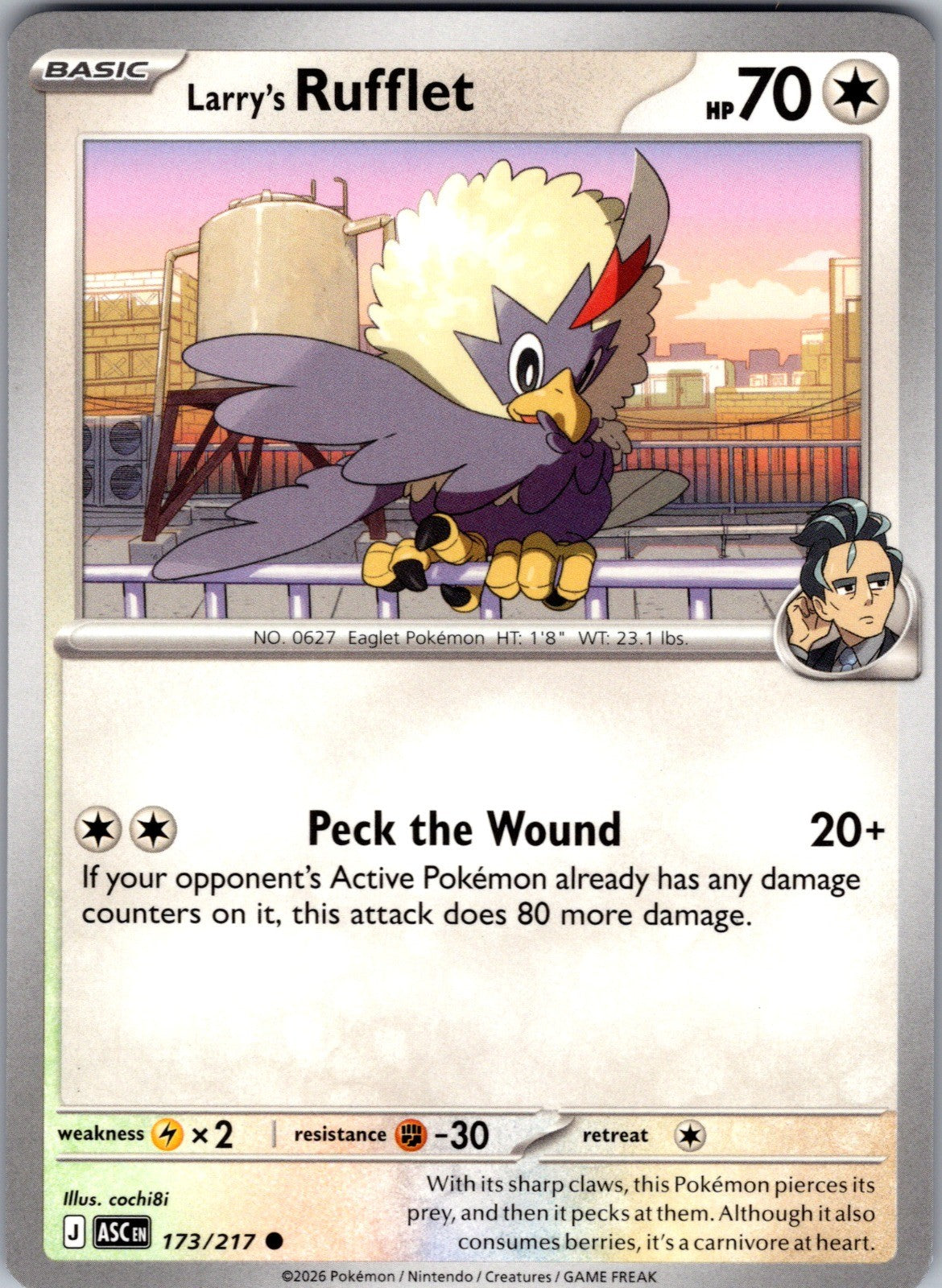 Larry's Rufflet Common ME: Ascended Heroes 173/217 LP