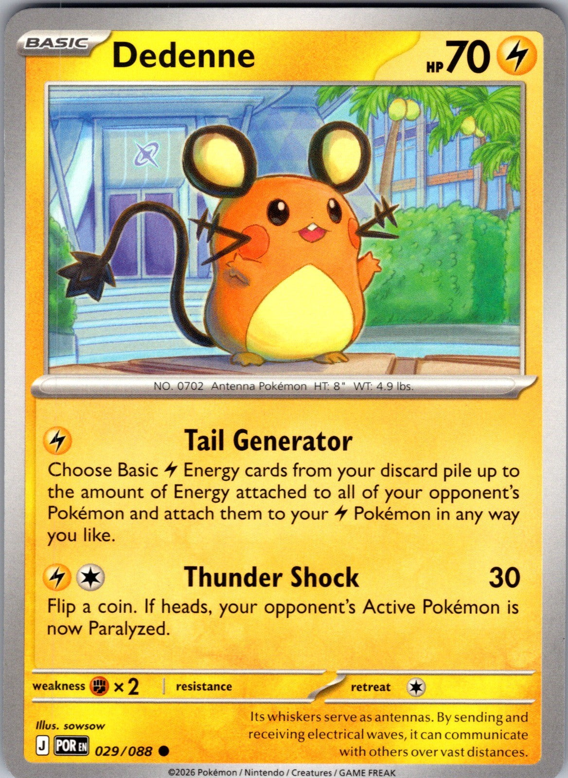 Dedenne Common ME03: Perfect Order 029/088 LP