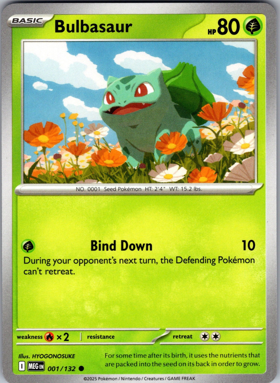 Bulbasaur Common ME01: Mega Evolution 001/132 LP