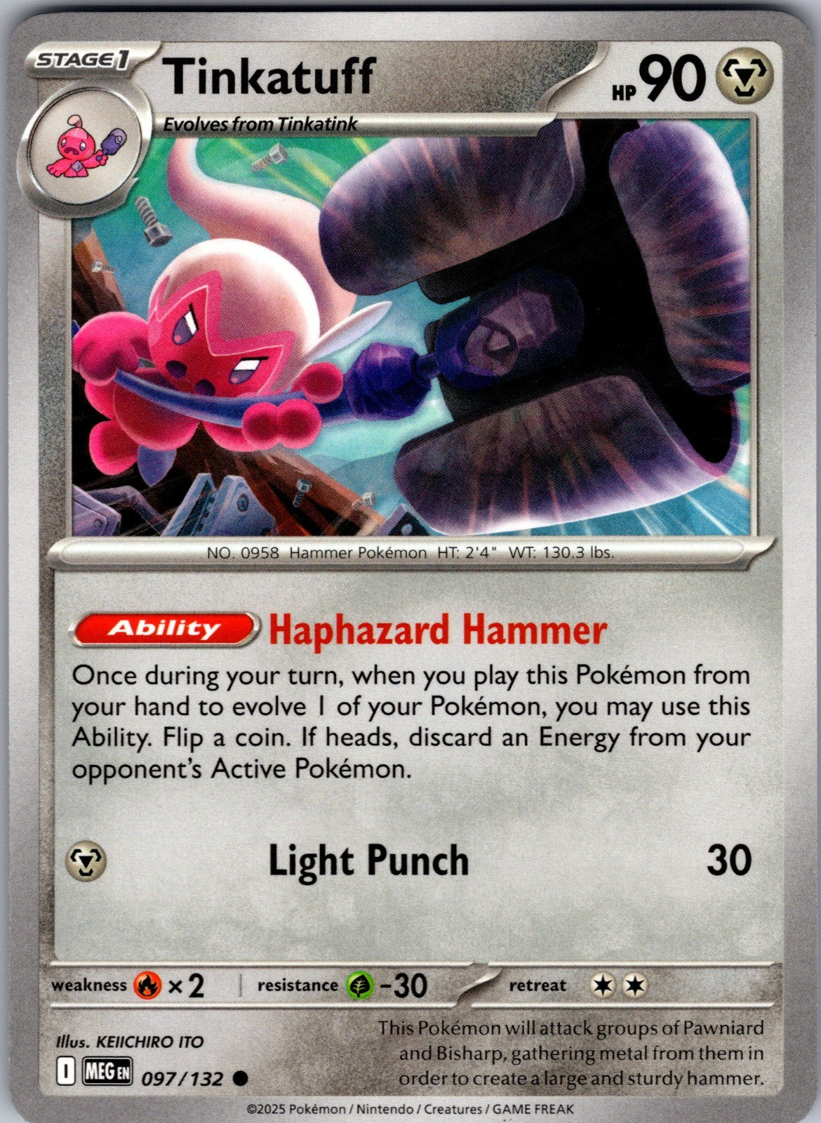 Tinkatuff Common ME01: Mega Evolution 097/132 LP
