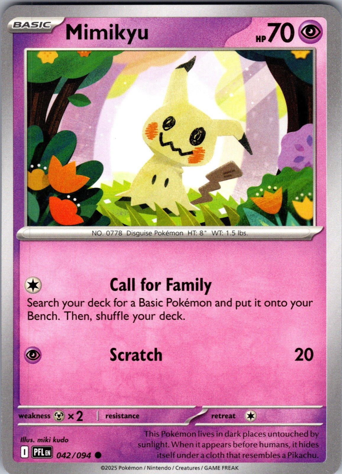 Mimikyu Common ME02: Phantasmal Flames 042/094 LP