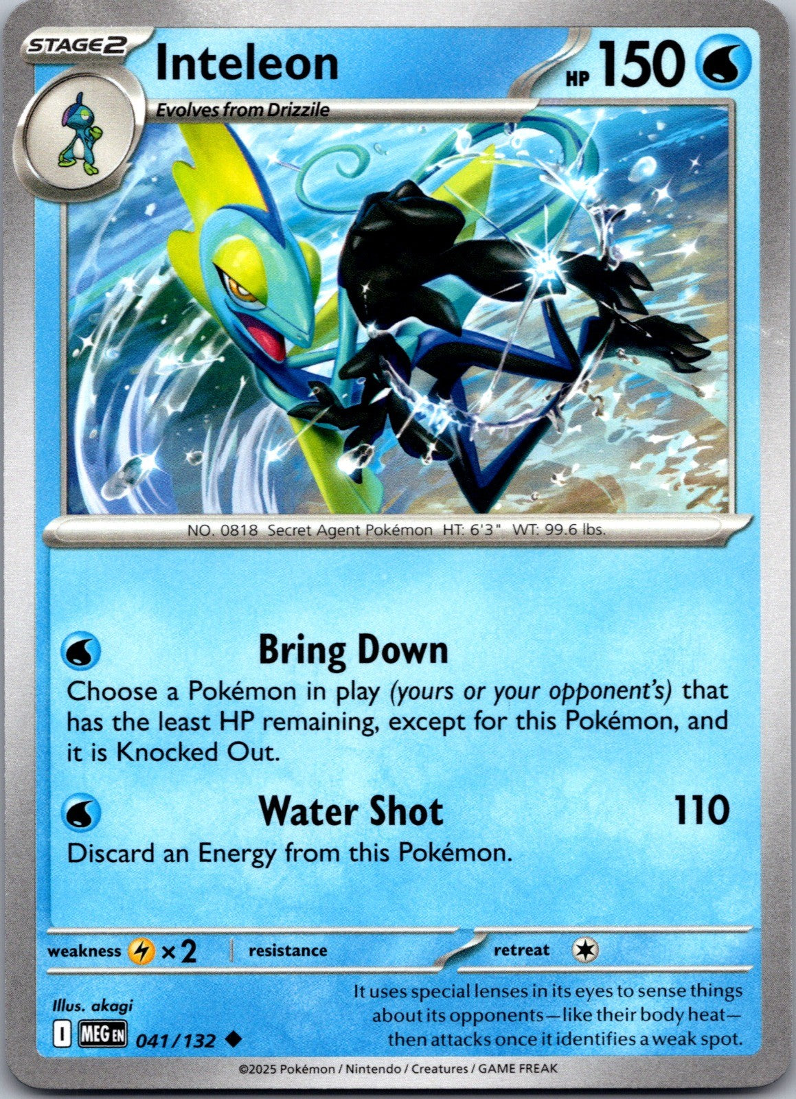 Inteleon Uncommon ME01: Mega Evolution 041/132 LP
