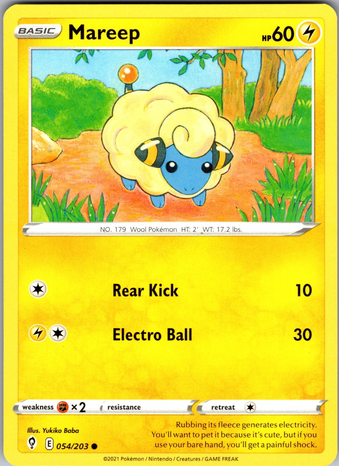 Mareep Common SWSH07: Evolving Skies 054/203 LP
