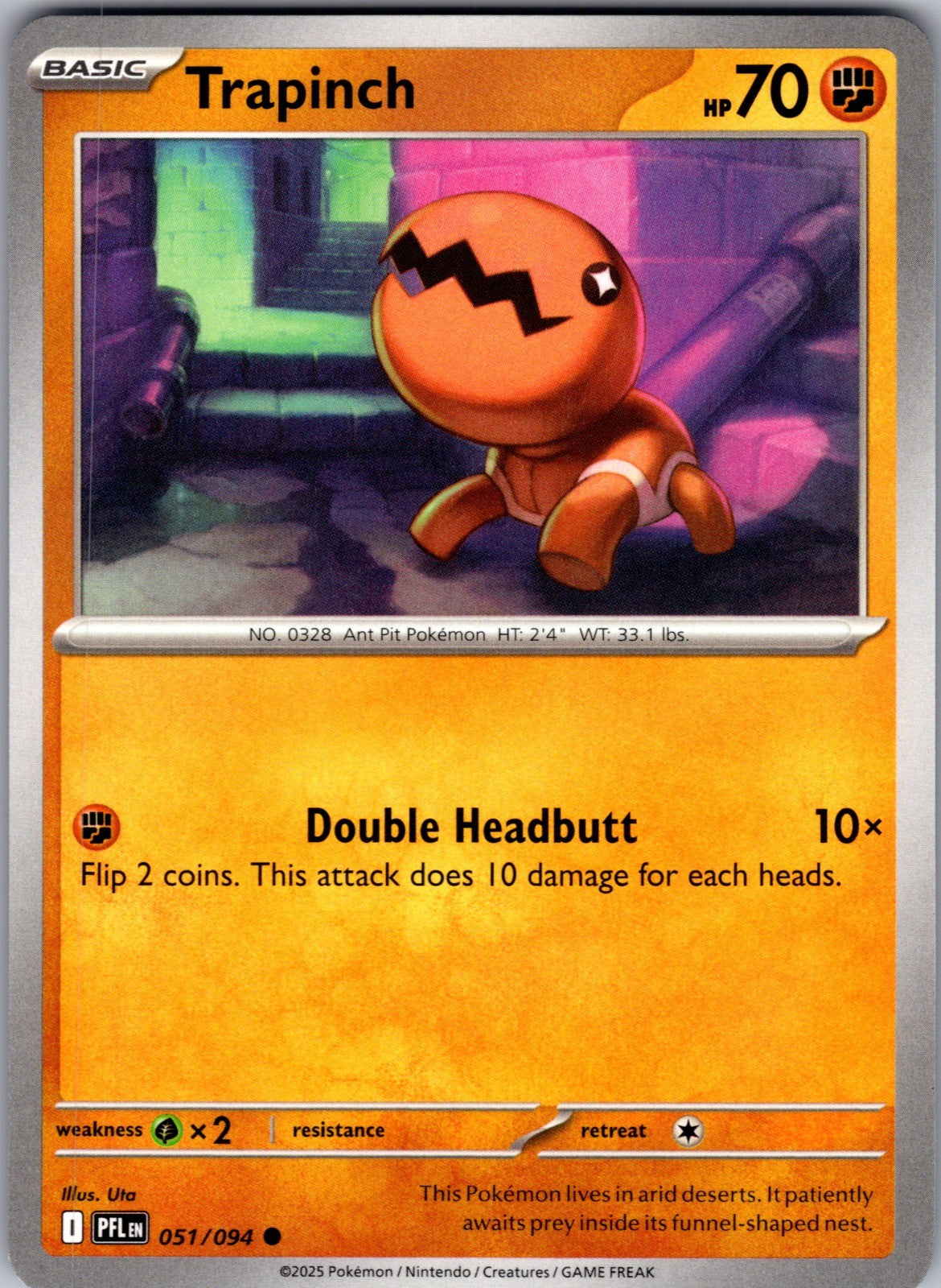 Trapinch Common ME02: Phantasmal Flames 051/094 LP