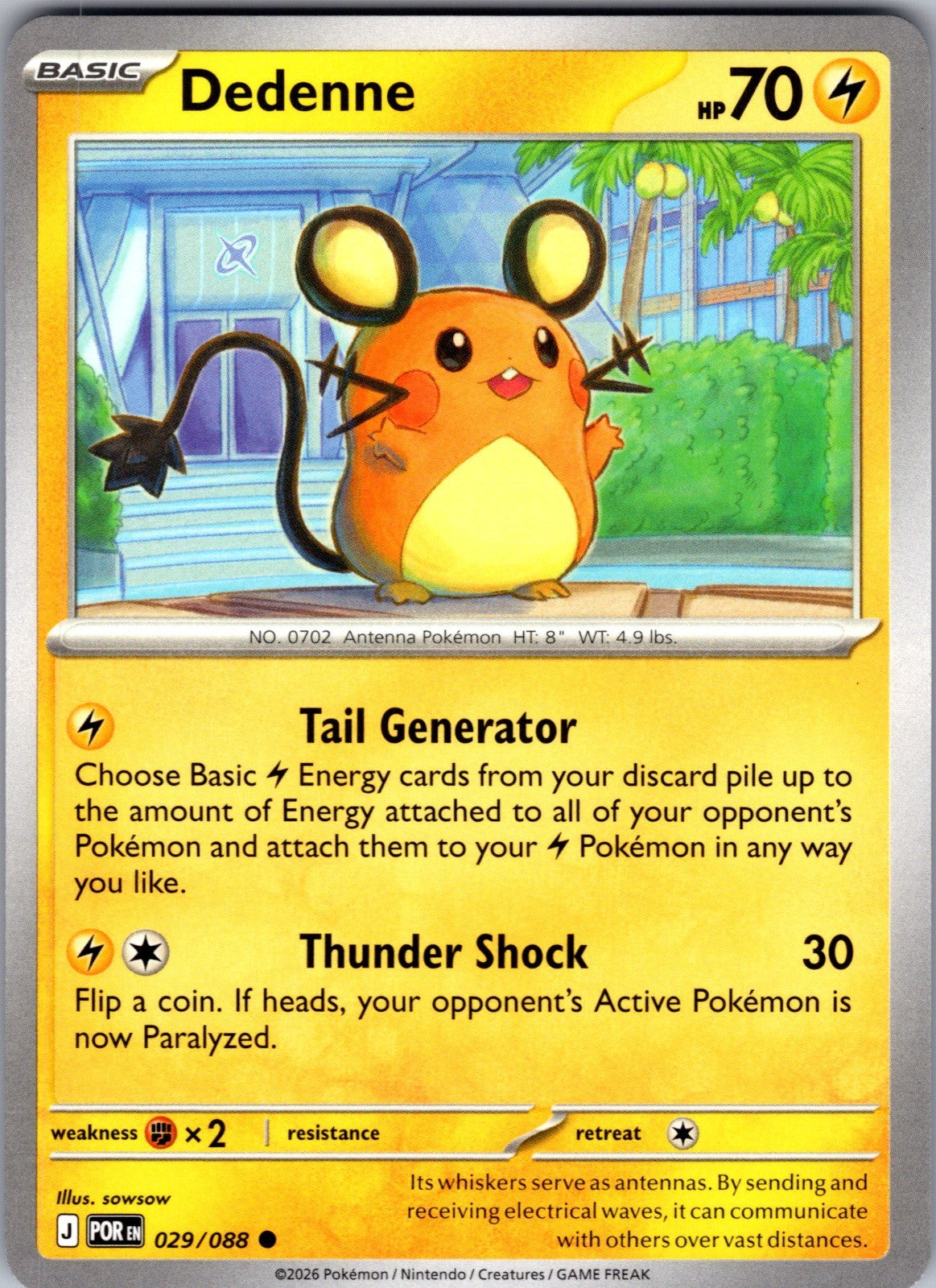 Dedenne Common ME03: Perfect Order 029/088 LP