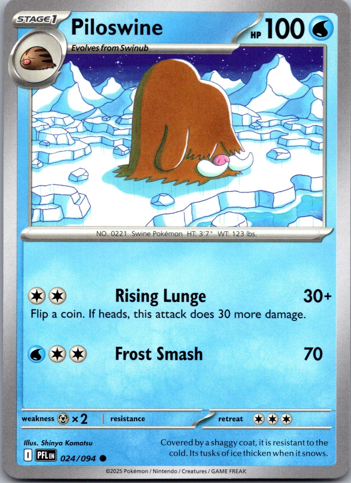 Piloswine Common ME02: Phantasmal Flames 024/094 LP