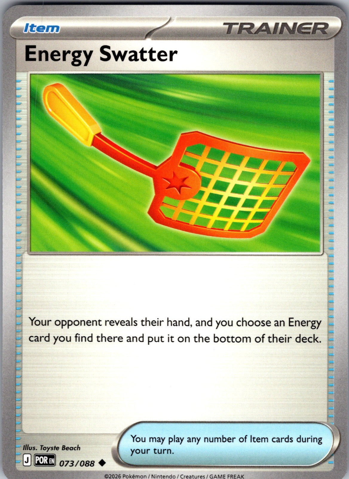 Energy Swatter Uncommon ME03: Perfect Order 073/088 LP