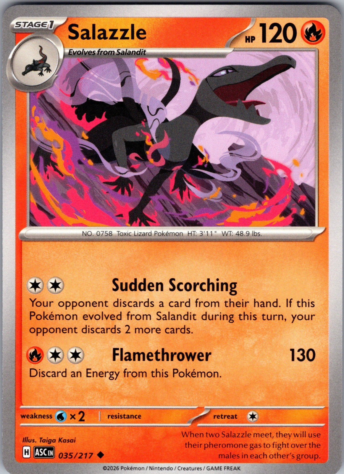 Salazzle Uncommon ME: Ascended Heroes 035/217 LP