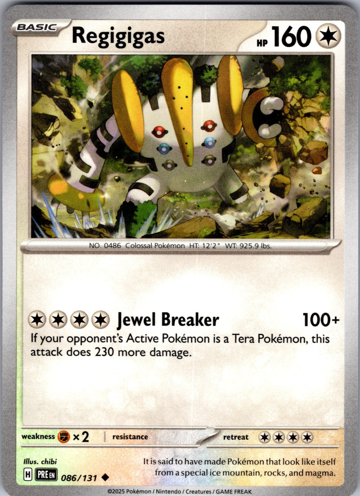 Regigigas Uncommon SV: Prismatic Evolutions 086/131 LP