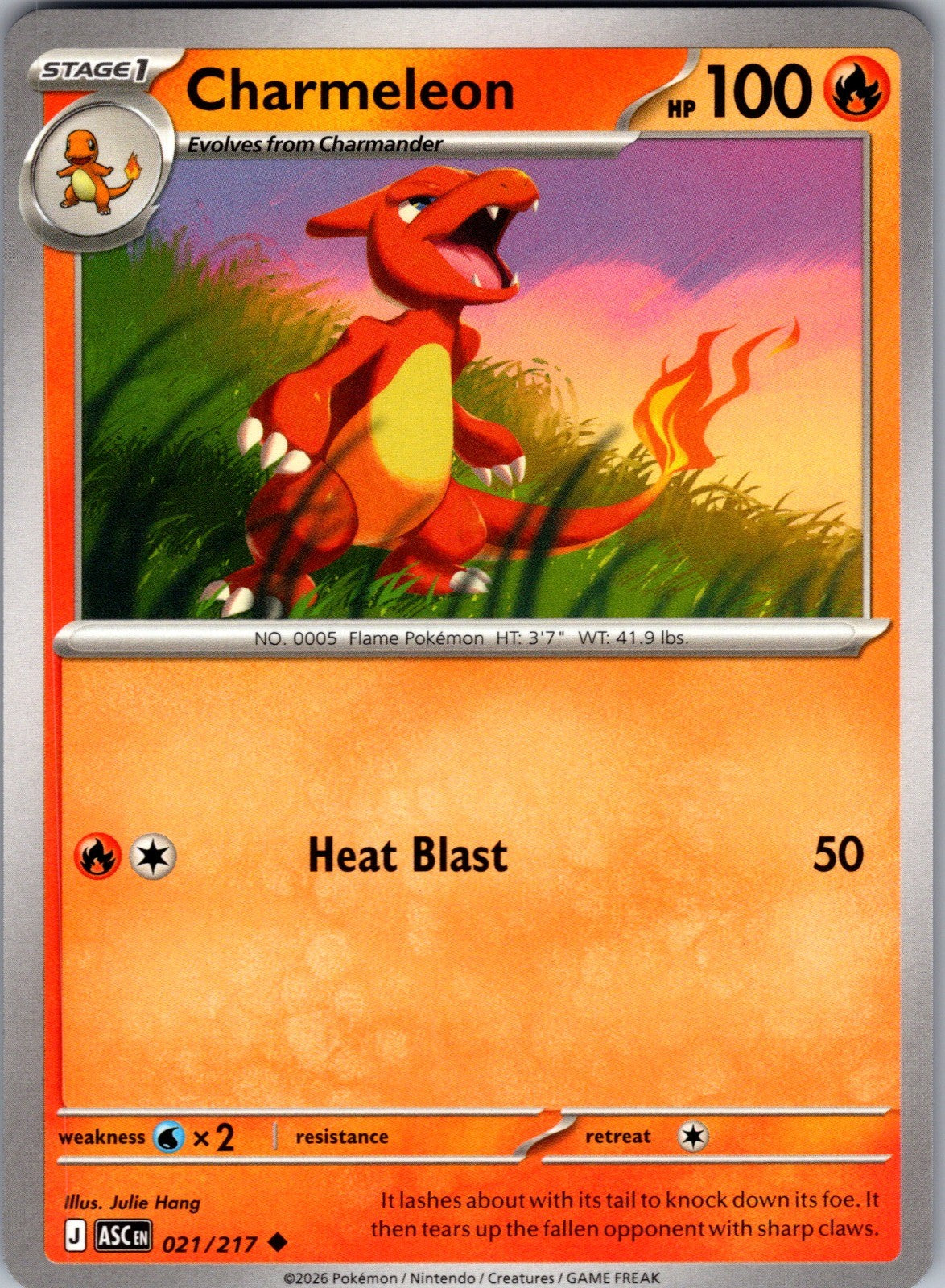 Charmeleon Uncommon ME: Ascended Heroes 021/217 LP