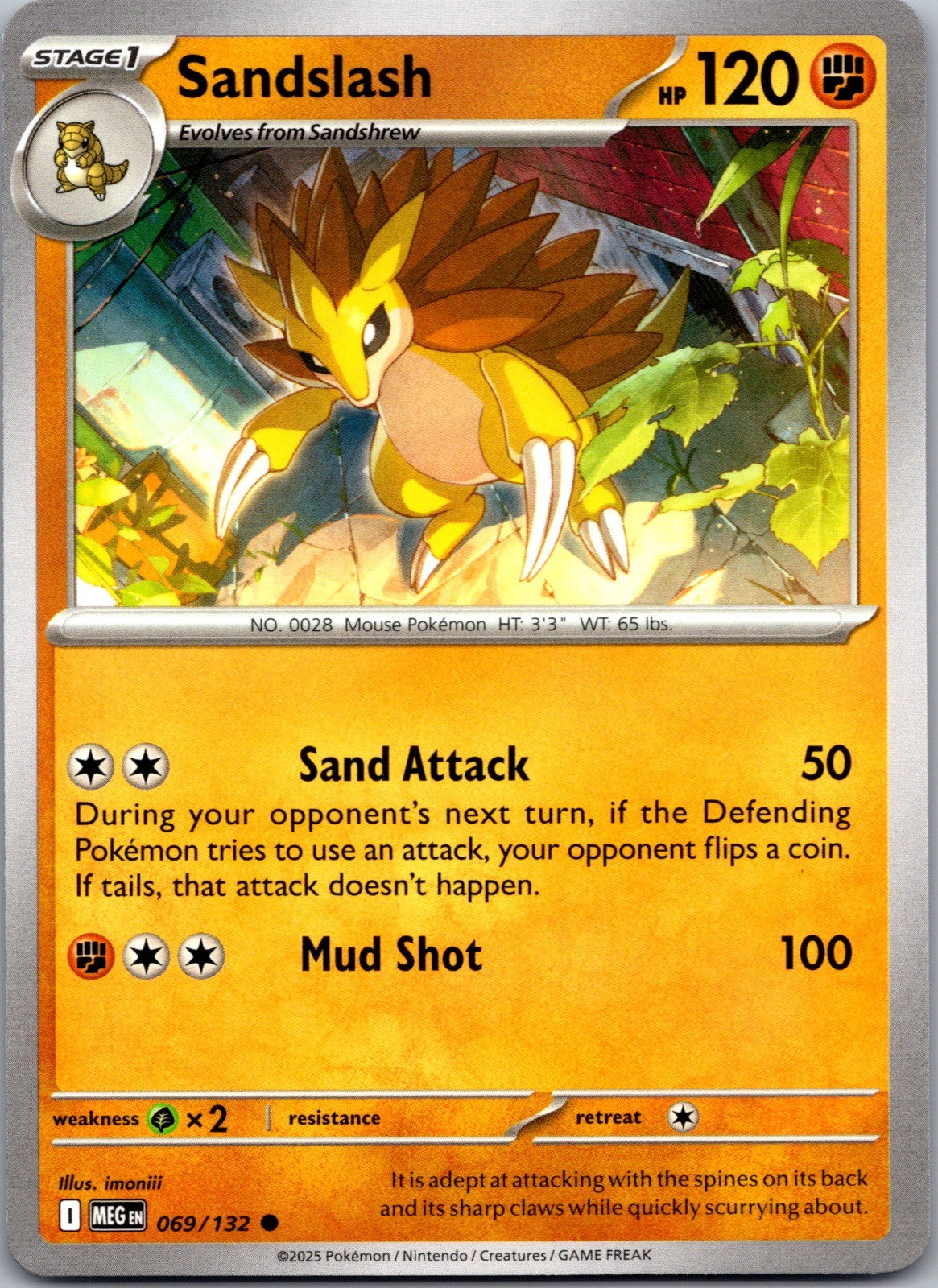Sandslash Common ME01: Mega Evolution 069/132 LP