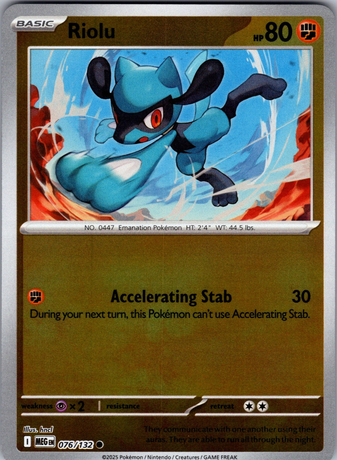 Riolu (Energy Symbol Pattern) Reverse Holo Common ME: Ascended Heroes 112/217 LP
