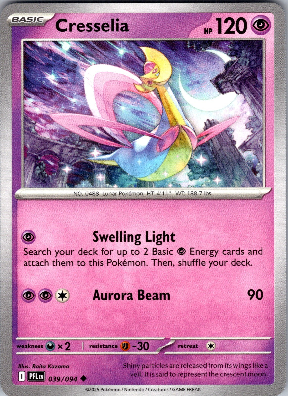 Cresselia Uncommon ME02: Phantasmal Flames 039/094 LP