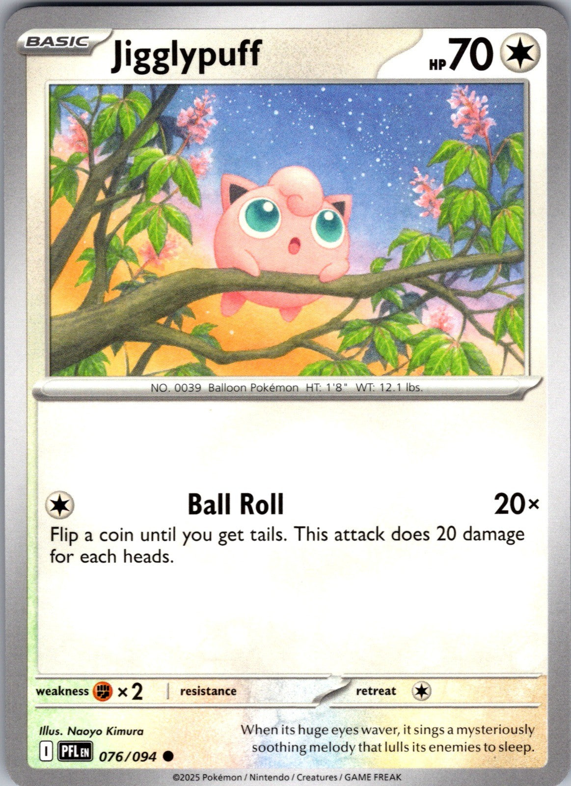Jigglypuff Common ME02: Phantasmal Flames 076/094 LP