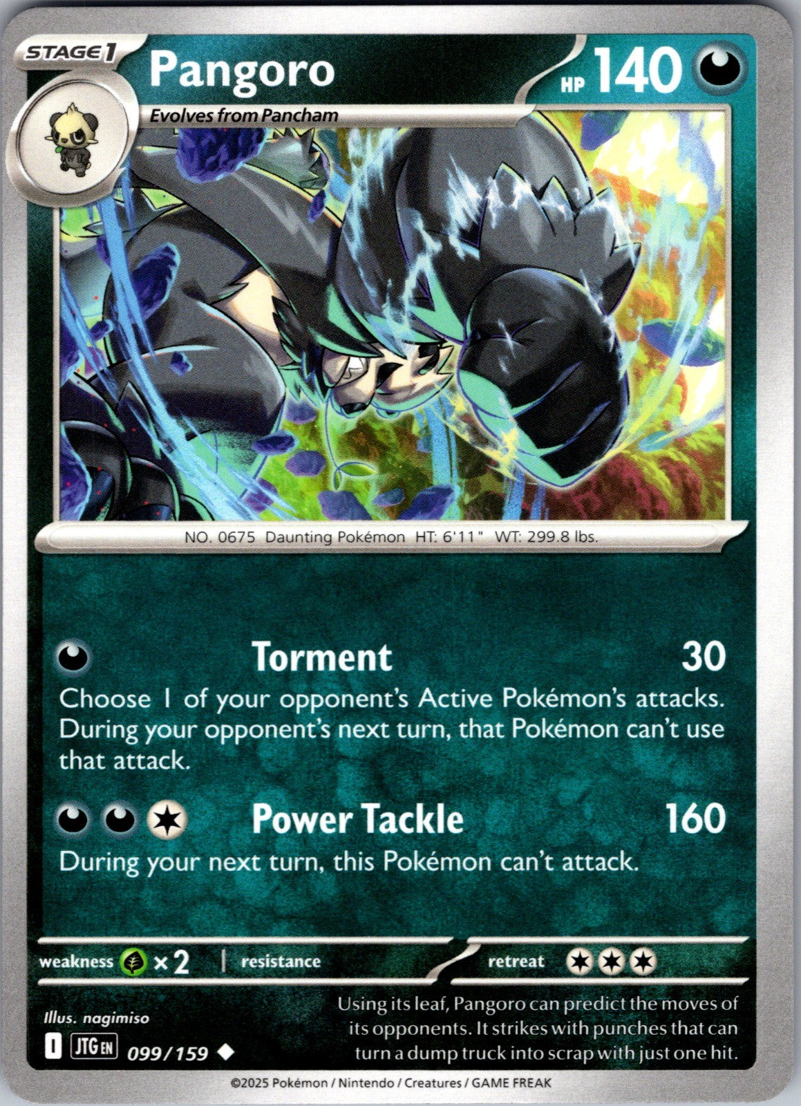 Pangoro Uncommon SV09: Journey Together 099/159 LP