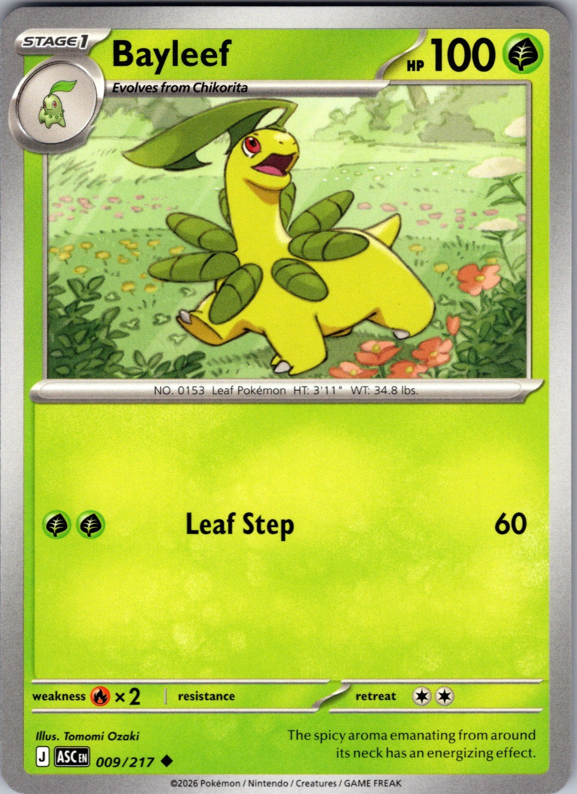 Bayleef Uncommon ME: Ascended Heroes 009/217 LP