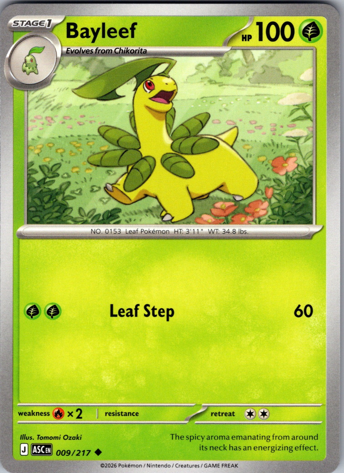 Bayleef Uncommon ME: Ascended Heroes 009/217 LP