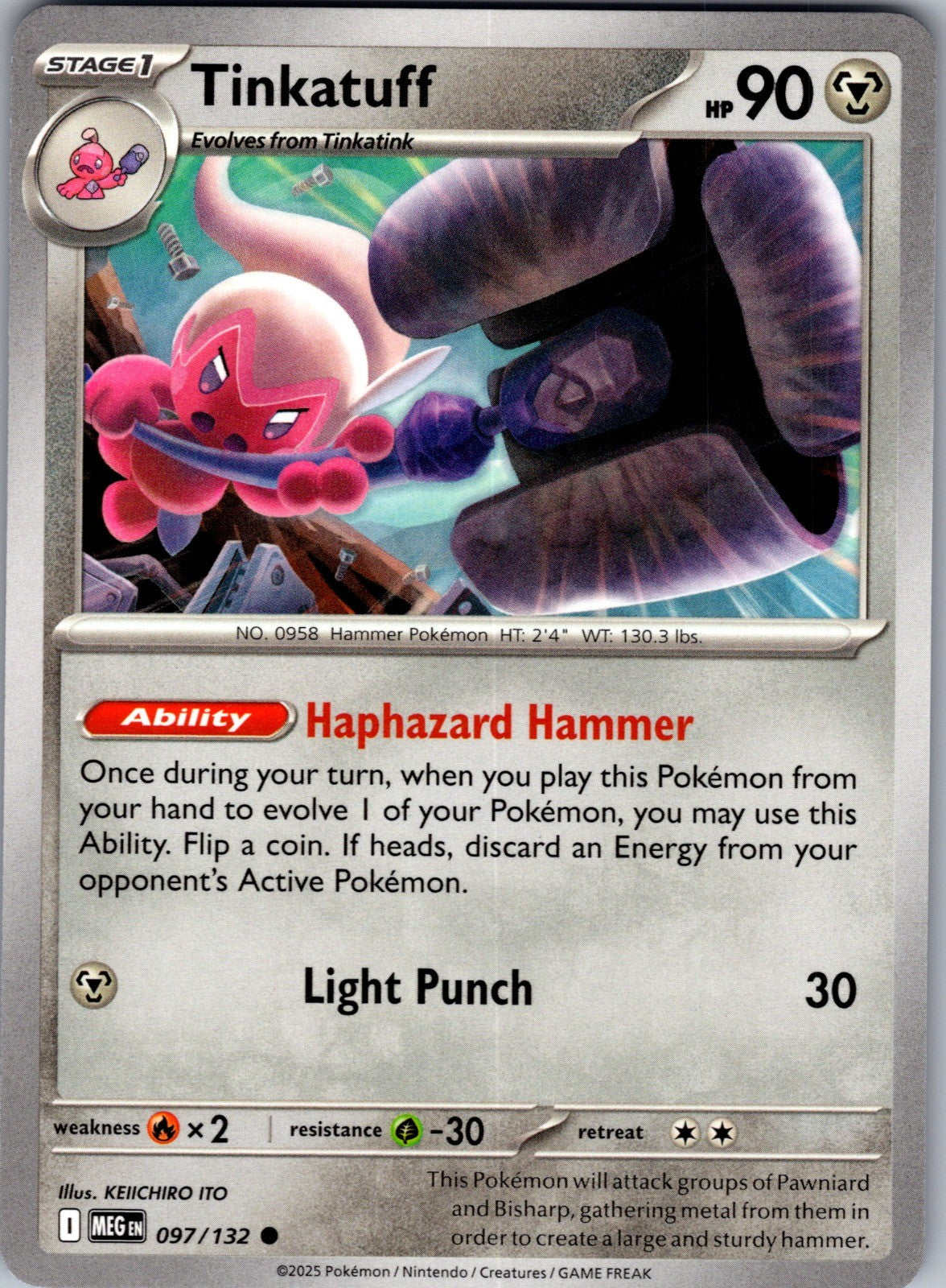 Tinkatuff Common ME01: Mega Evolution 097/132 LP