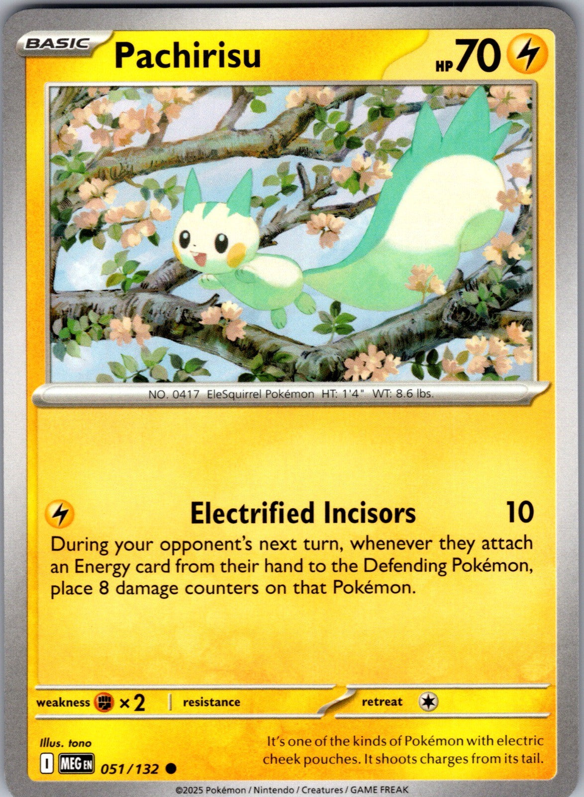 Pachirisu Common ME01: Mega Evolution 051/132 LP