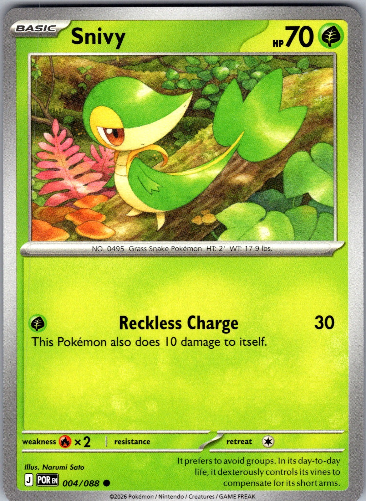 Snivy Common ME03: Perfect Order 004/088 LP