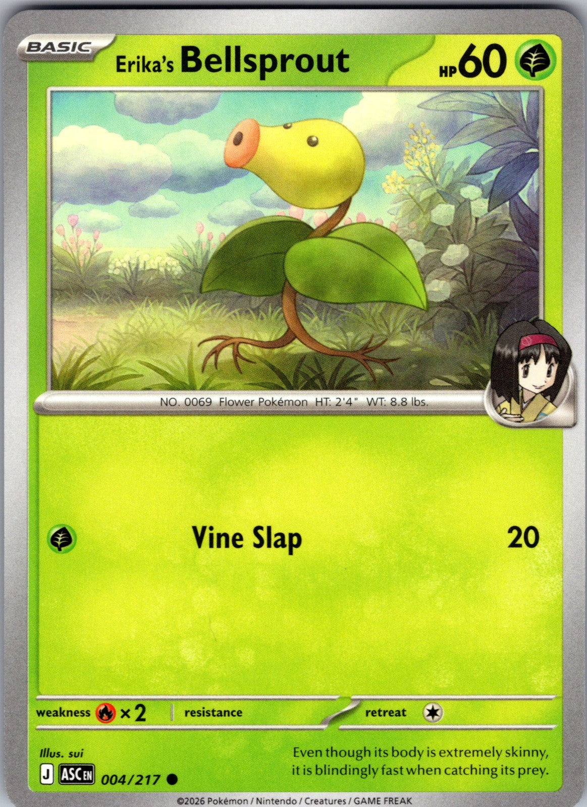 Erika's Bellsprout Common ME: Ascended Heroes 004/217 LP
