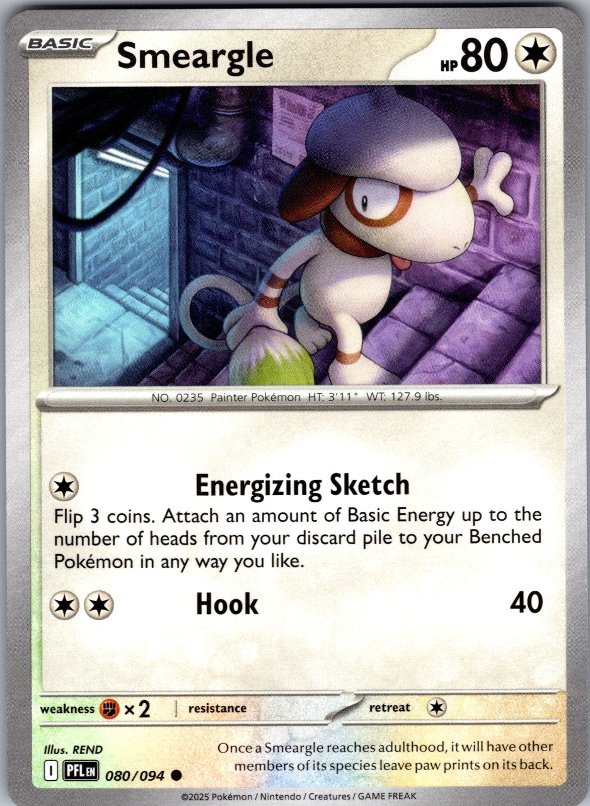 Smeargle Common ME02: Phantasmal Flames 080/094 LP