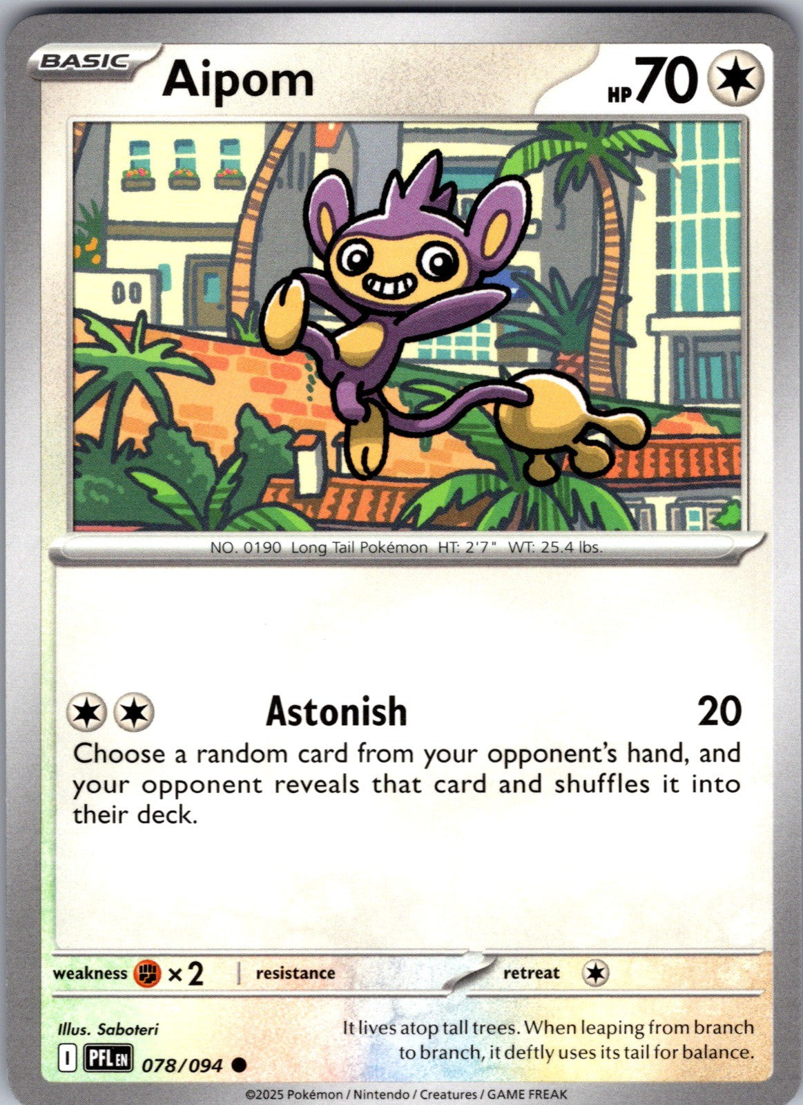 Aipom Common ME02: Phantasmal Flames 078/094 LP