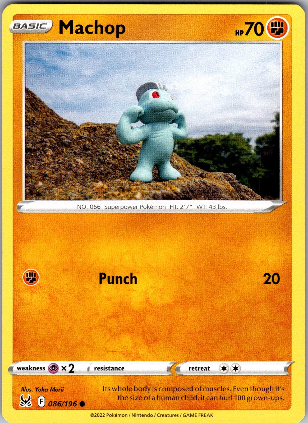 Machop Common SWSH11: Lost Origin 086/196 LP