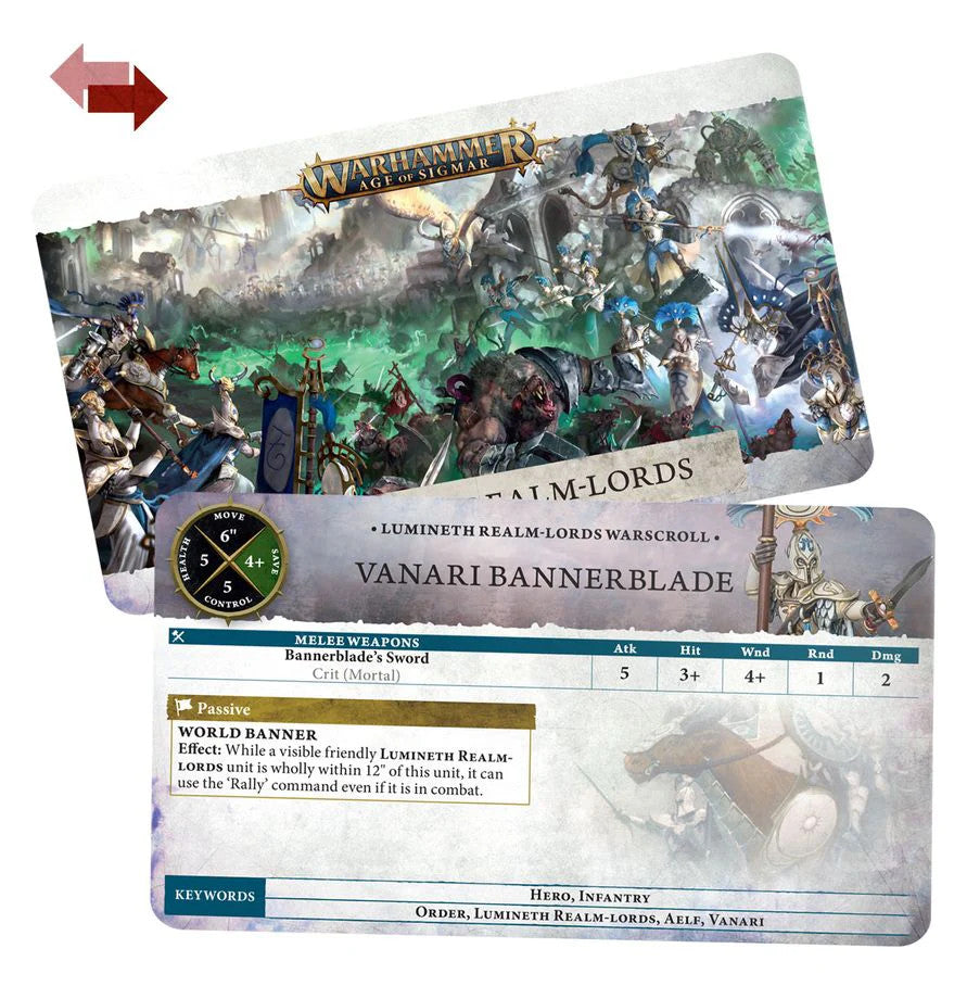 Warscroll Cards: Lumineth Realm-lords 87-03 Warhammer