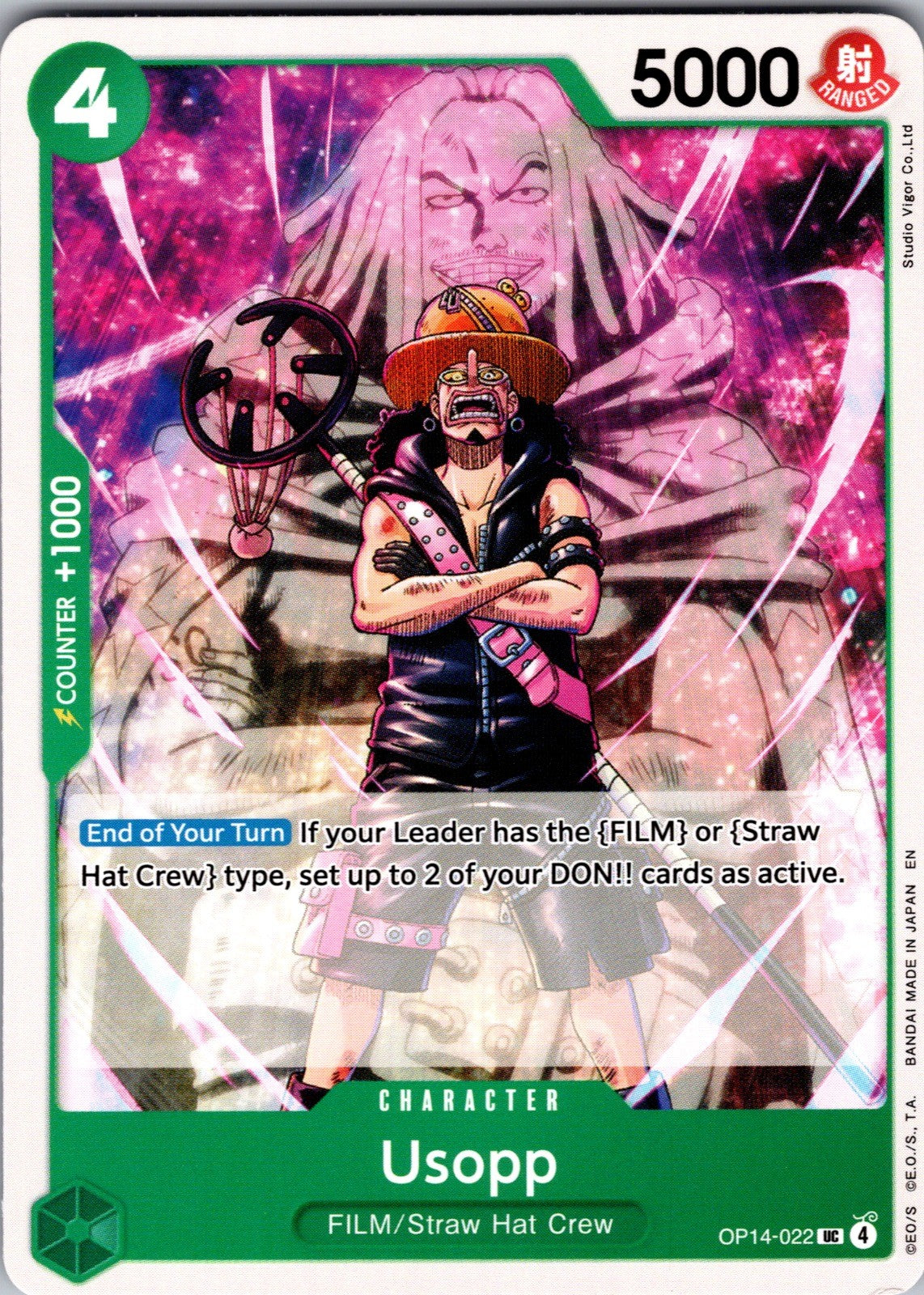 Usopp UC The Azure Sea's Seven Release Event Cards OP14-022 LP