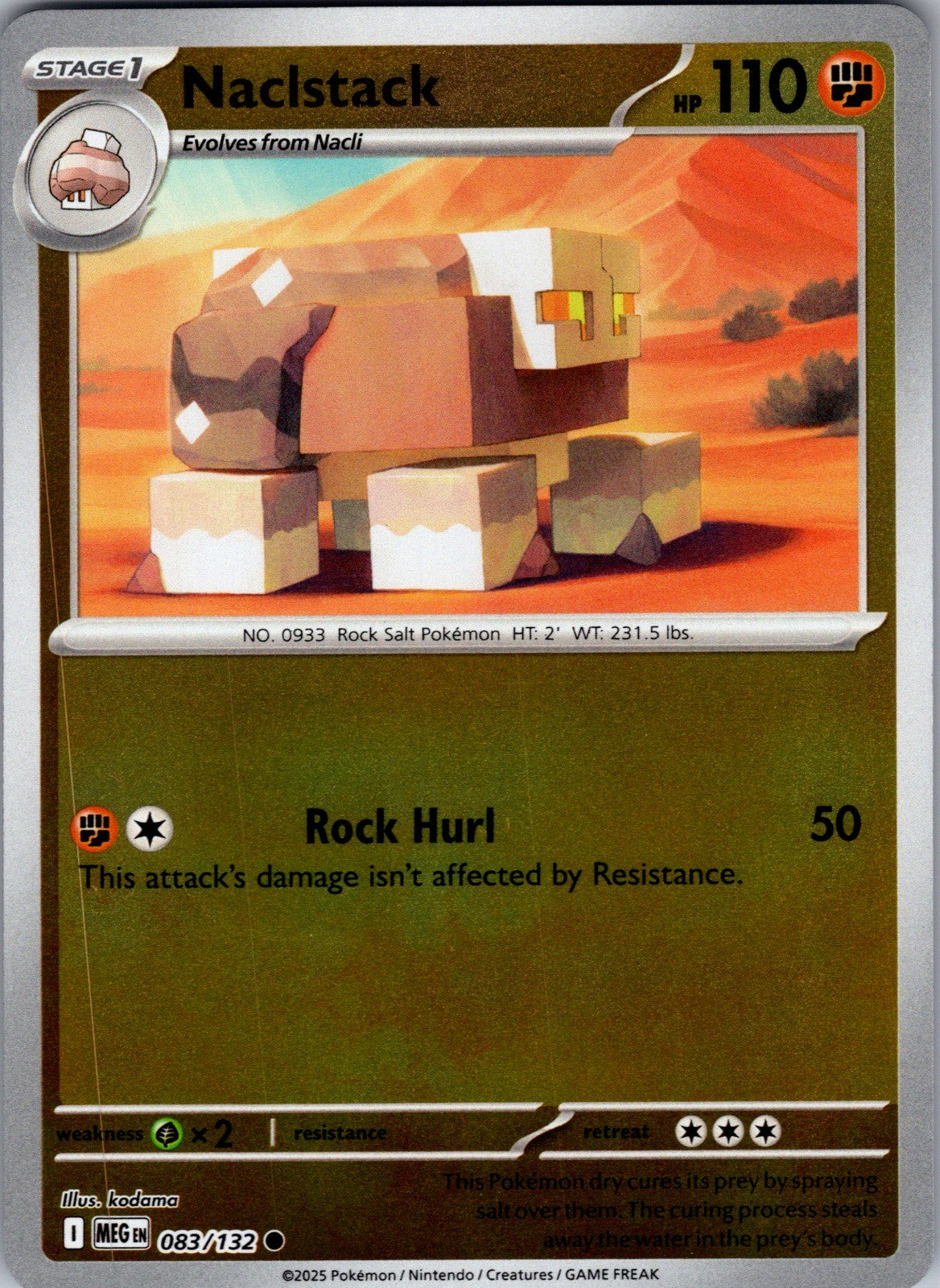 Naclstack Reverse Holo Common ME01: Mega Evolution 083/132 LP