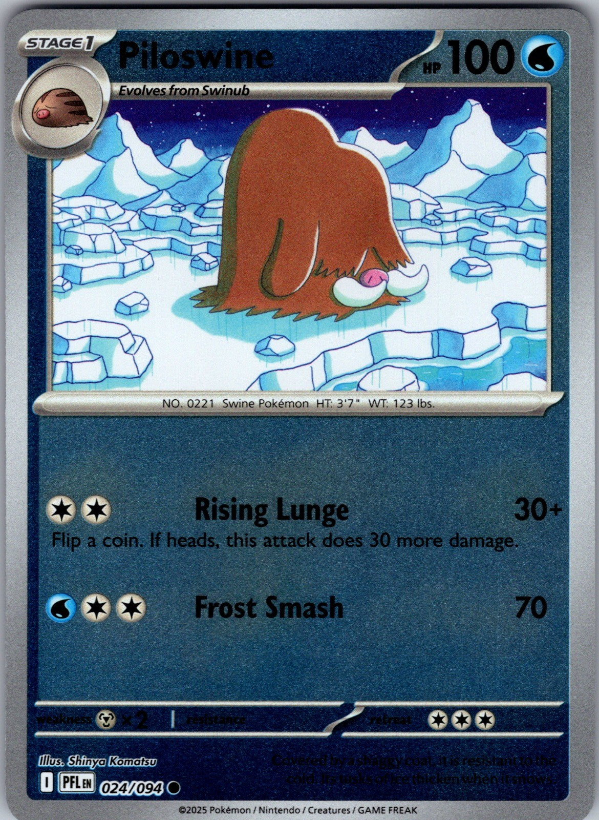 Piloswine Common ME02: Phantasmal Flames 024/094 LP