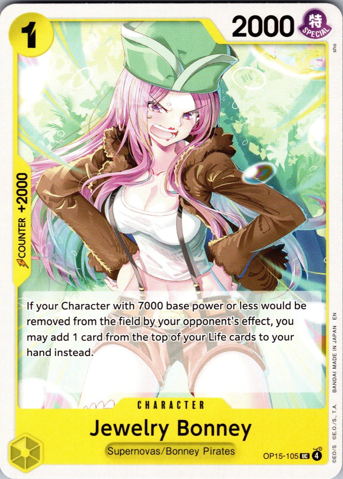 Jewelry Bonney () UC Adventure on Kami's Island OP15-105 LP