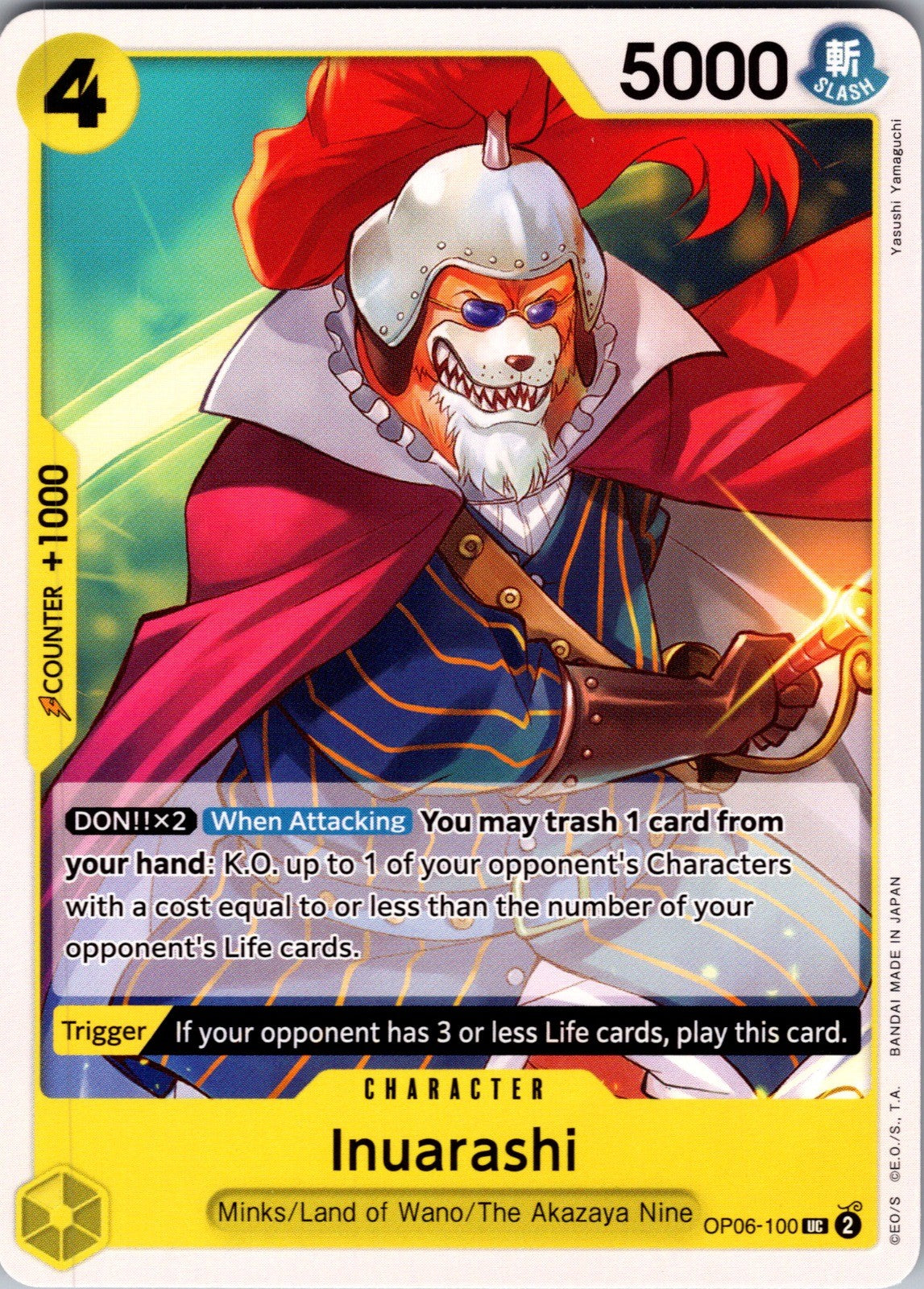 Inuarashi UC Wings of the Captain OP06-100 LP