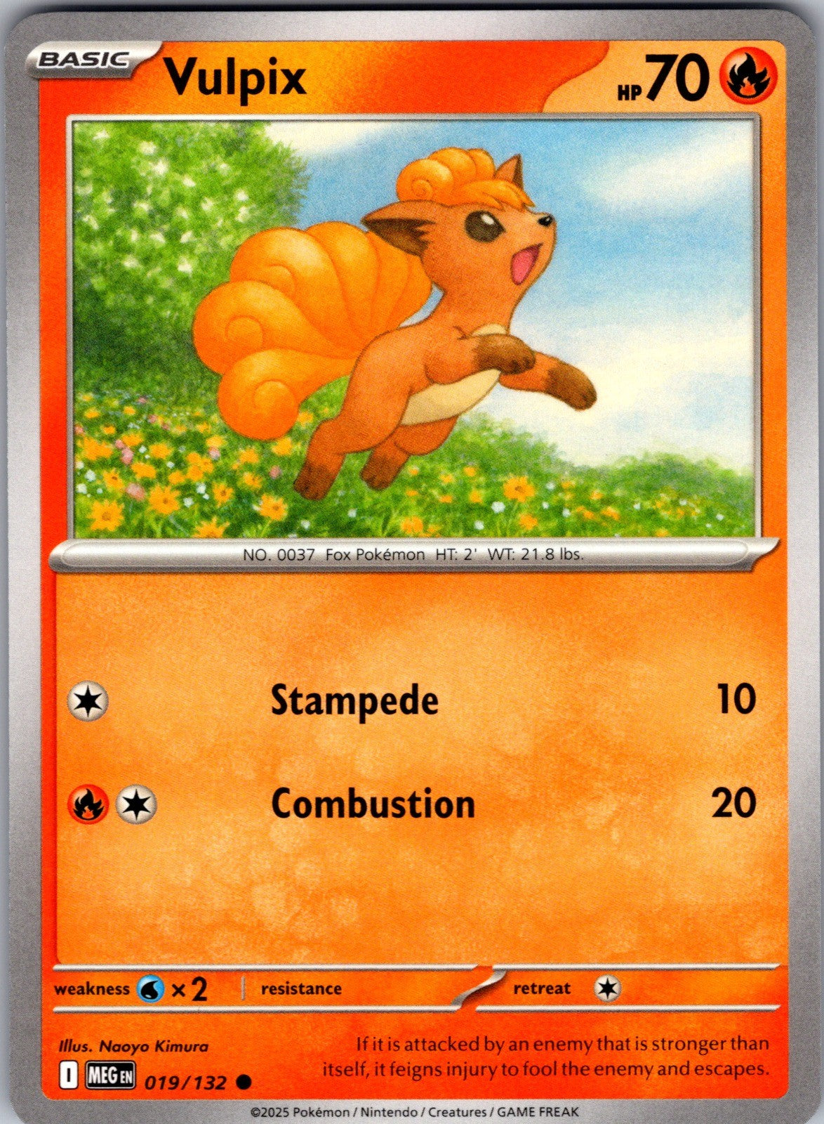 Vulpix Common ME01: Mega Evolution 019/132 LP