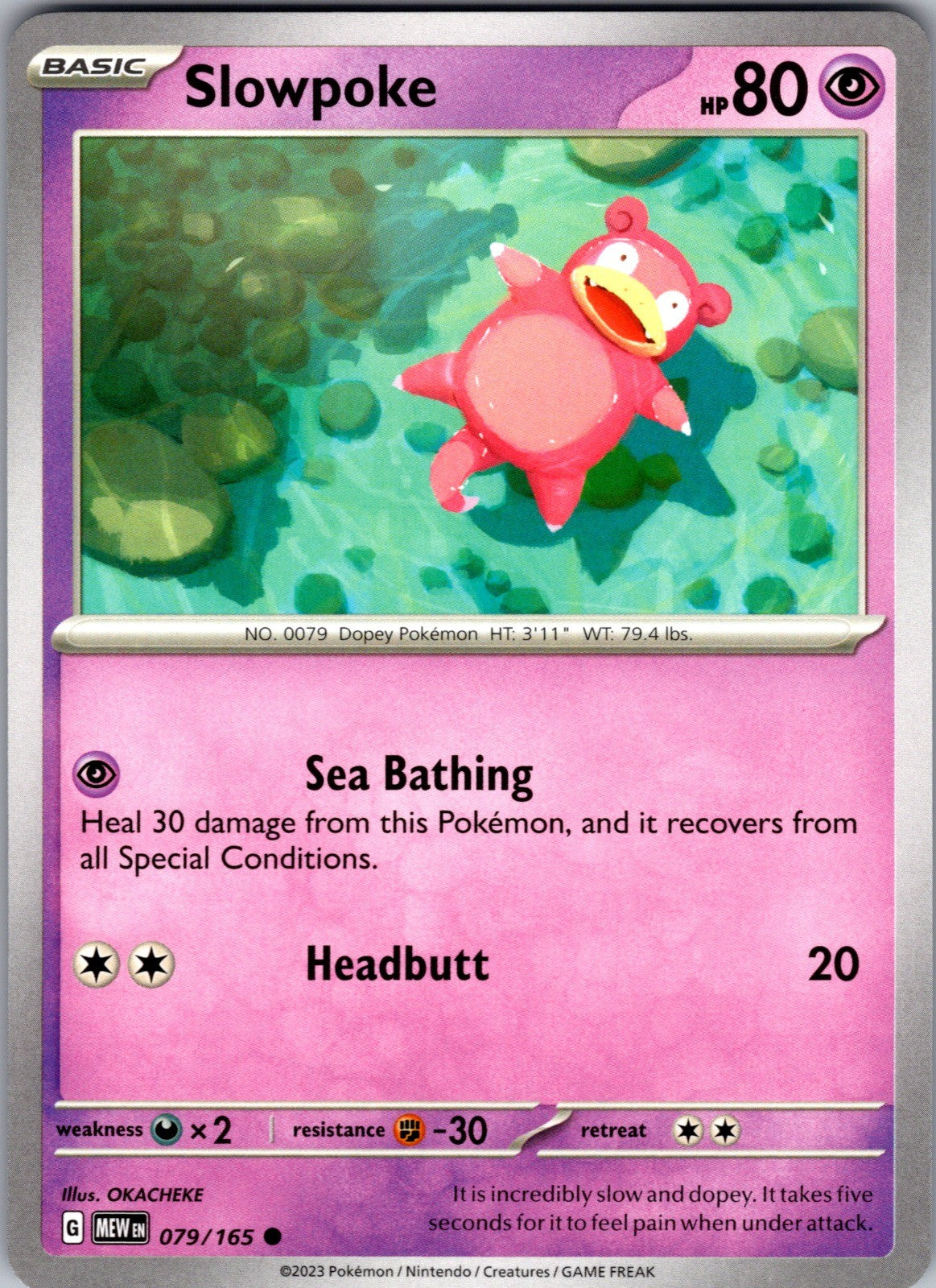 Slowpoke Common SV: Scarlet & Violet 151 079/165 LP